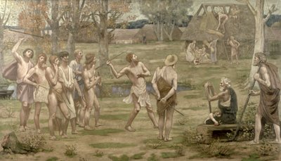 Ludus Pro Patria, 1883 door Pierre Puvis de Chavannes